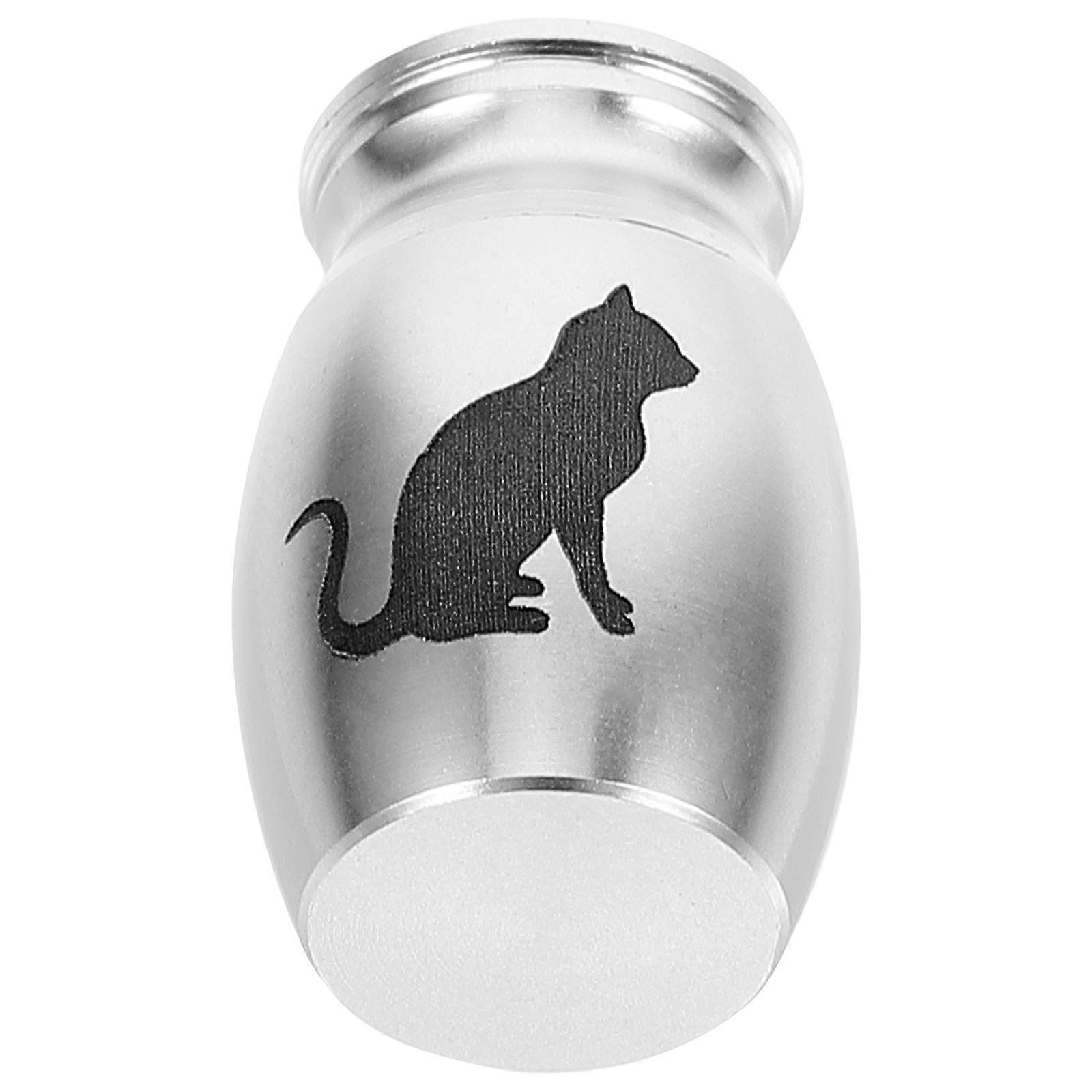 Silver Alloy Pet Urns for Dog Ashes with 5Pcs Miniature Cremation Containers