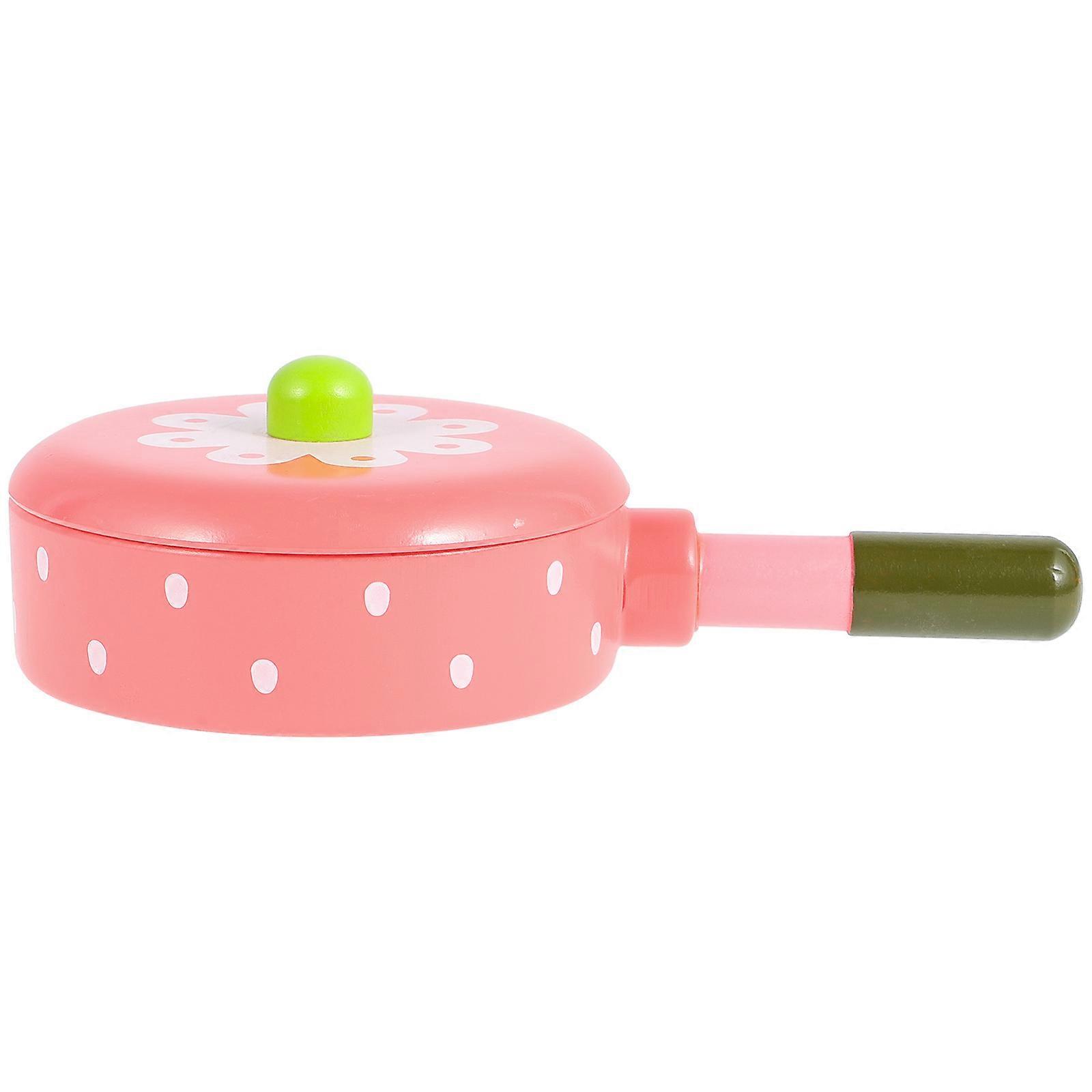 Mini Cookware 4Pcs Miniature Frying Pan Round Shape Home Decoration Accessories For Mini House Size 20x11.5x6cm