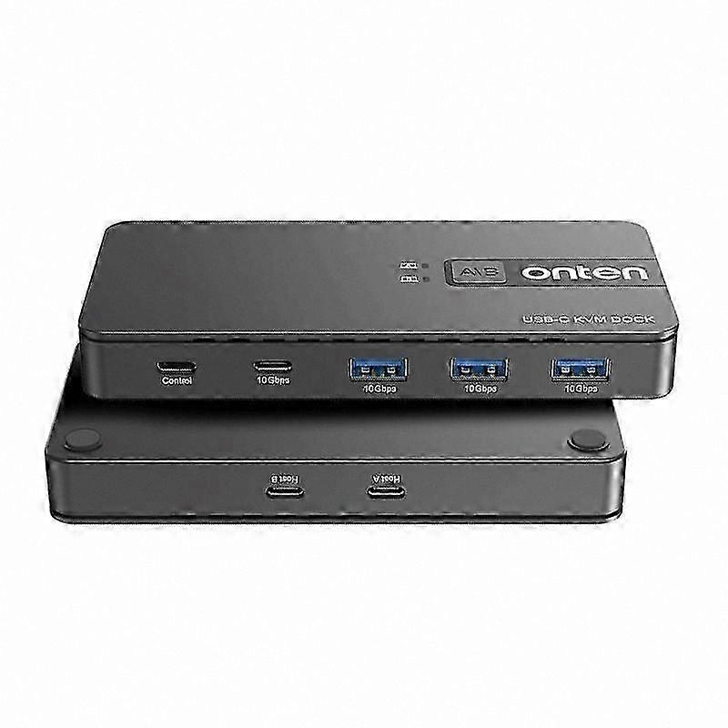 USB 3.2 Gen2 KVM Switch 2-Port Input 4-Port Output Sharing Hub