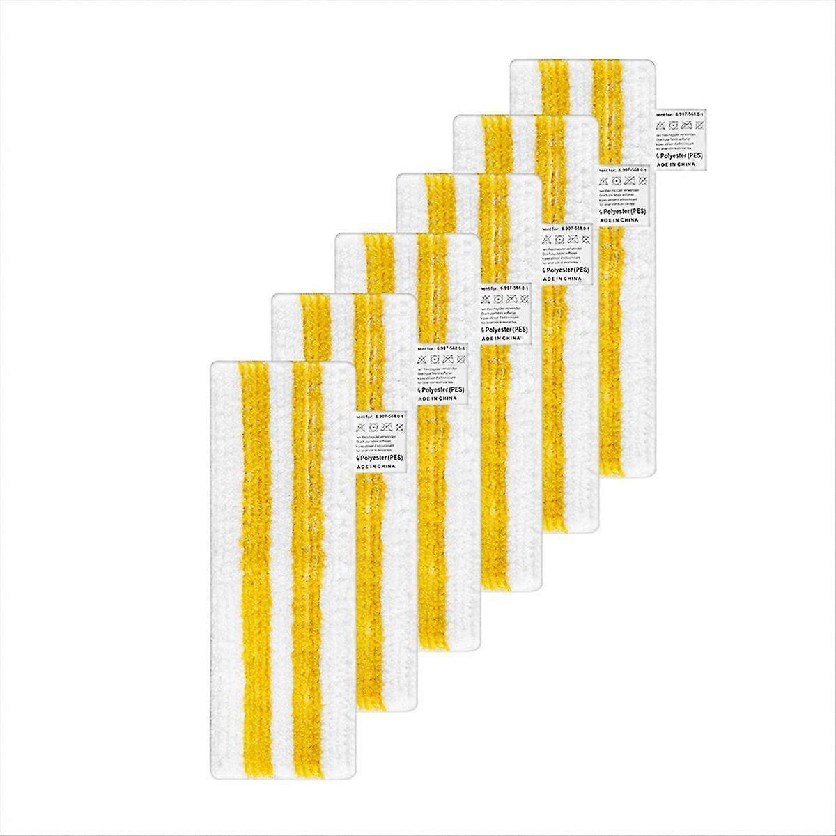 Pack of 6 Microfibre Floor Cloths for SC1,SC2,SC3,SC4,SC5 Steam Cleaners,EasyFix Replacement Pads,F