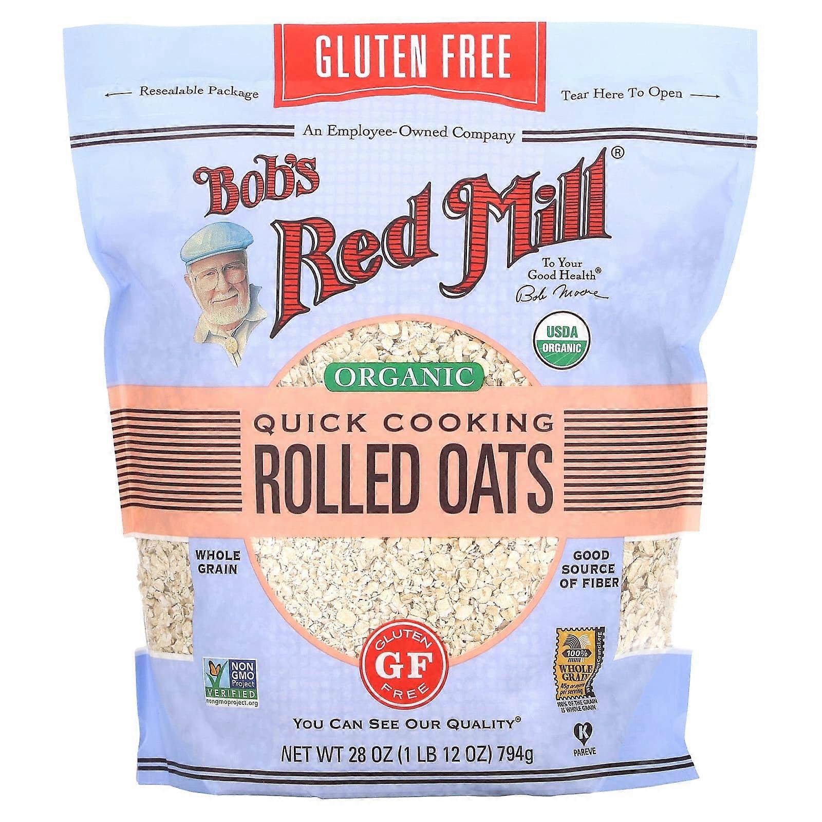 Organic Quick Cooking Rolled Oats, 1 lb 12 oz (794 g)