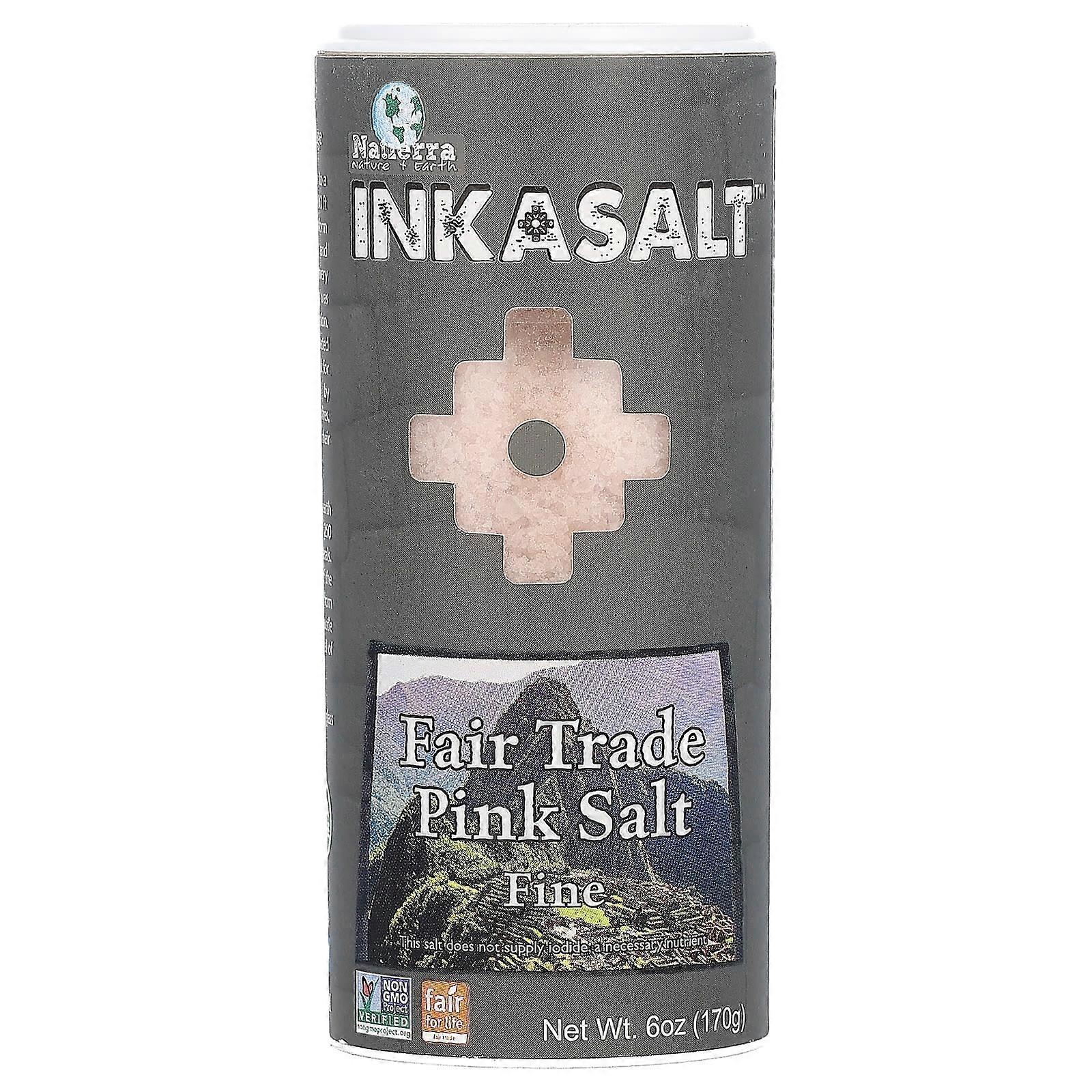 Fair Trade Pink Salt, Fine, 6 oz (170 g)