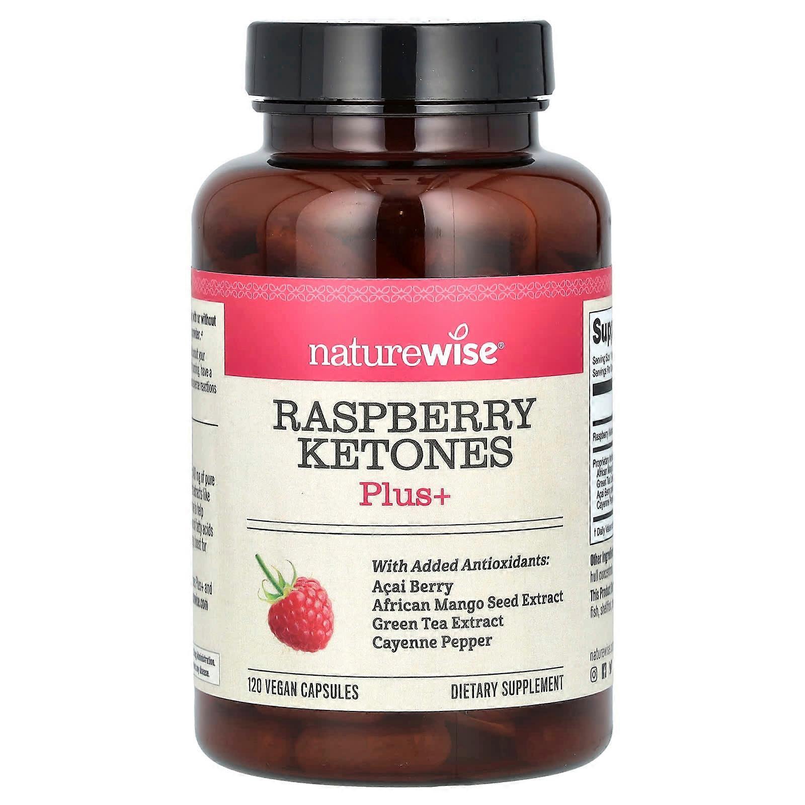 Raspberry Ketones Plus+, 120 Vegan Capsules