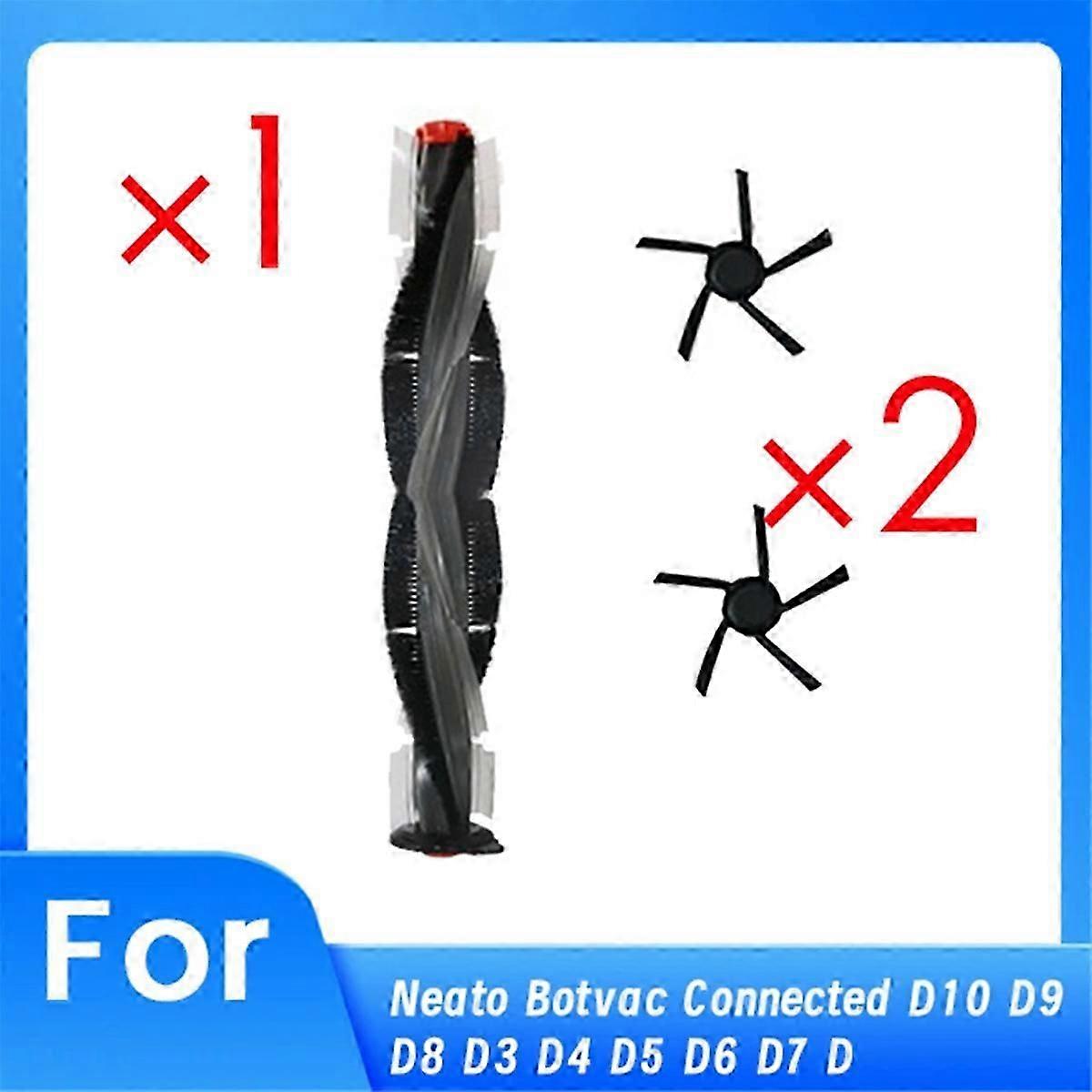 3 Pcs for Neato Botvac Connected D10 D9 D8 D3 D4 D5 D6 D7 D Series D75 D80 D85 Parts Main Side Brush