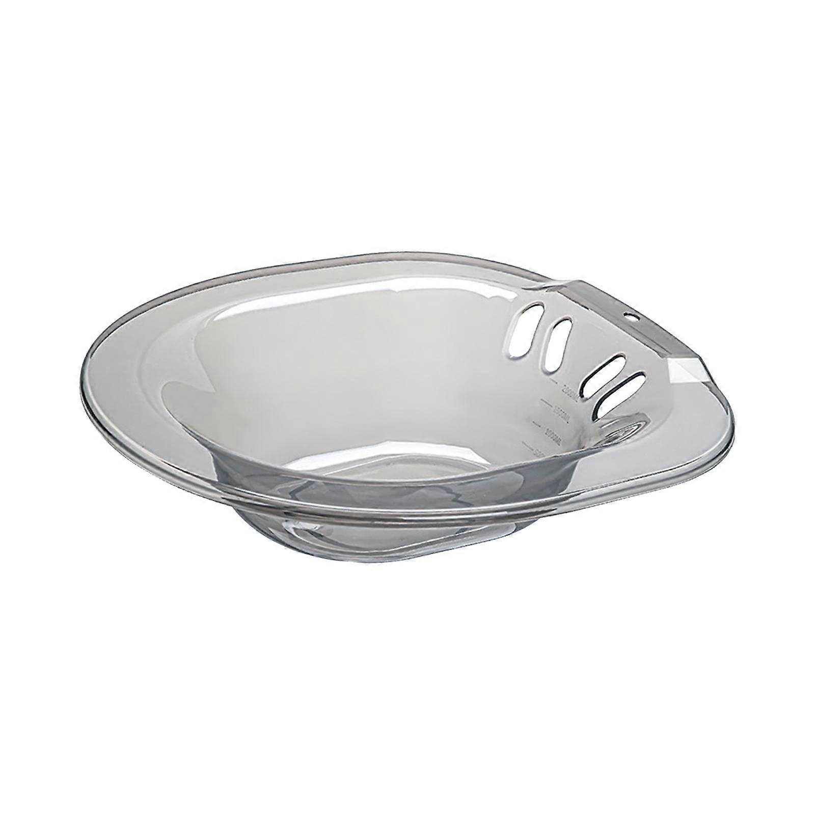 Sitz Bath Basin For Toilet 2000ml With Flusher Bidet Universal For Most Toilets Reusable Vaginal Steaming Grey