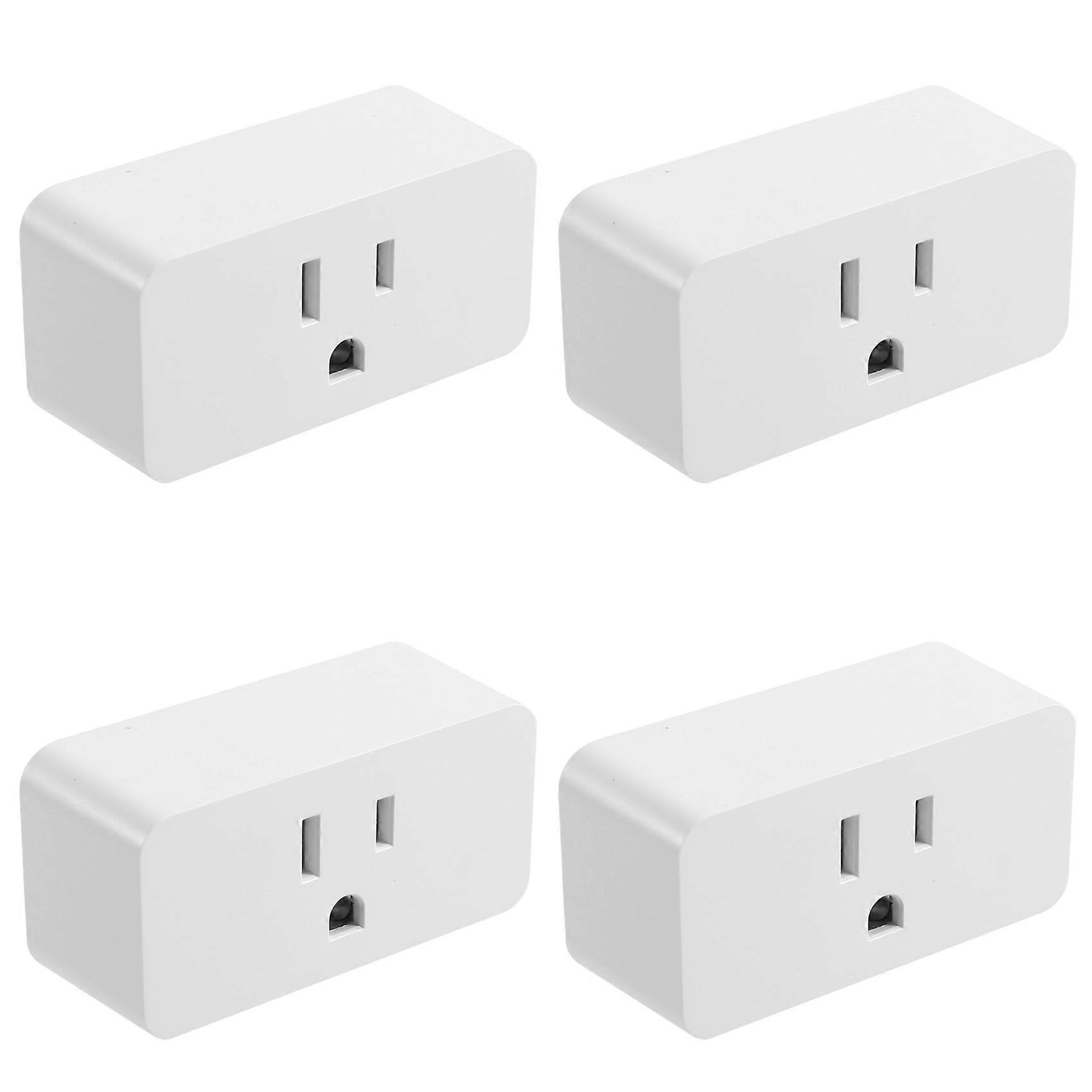4pcs Tuya WiFi US Standard Zigbee Smart Socket Switch Voice Phone Remote Control US Plug