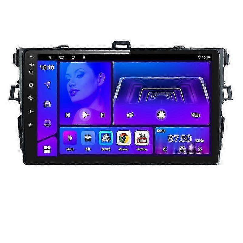 2 Din For Toyota Corolla 2007-2011 Carplay 4G WIFI Android Auto Car Radio Player Stereo Car Multimedia Video player GPS Navigation DSP RDS