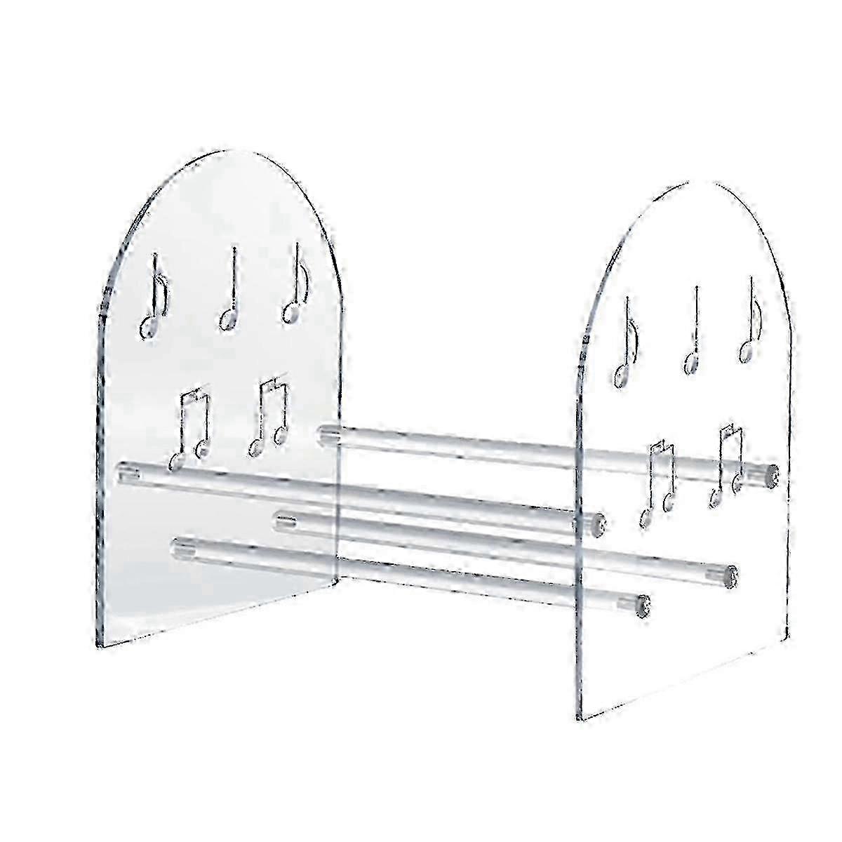 Multi-Function Acrylic Display Shelf for Vinyl Records & Books - Desktop Organizer Rack for CDs, Magazines & More