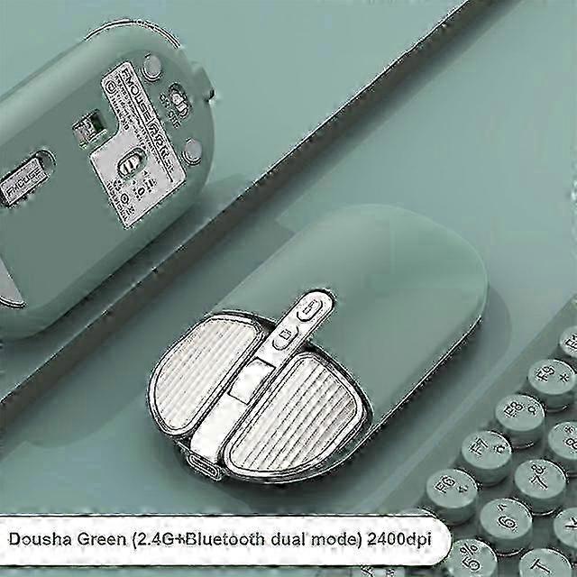 M203 Second Generation Wireless Mouse Bluetooth-compatible Dual Mode Mutegirl Cute Pink Notebook Office Home Rechargeable Mouse