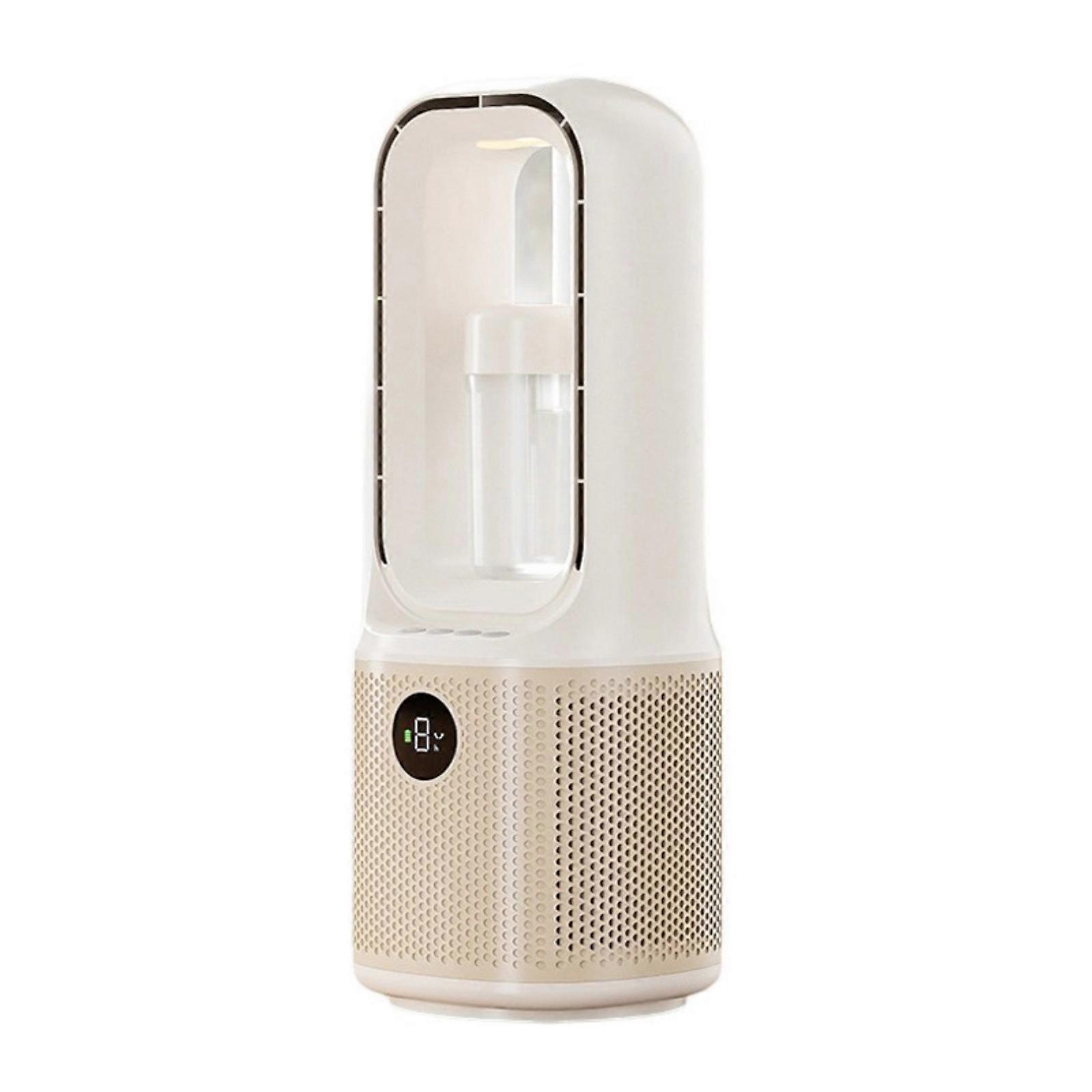 Portable Desktop Air Cooling Fan With 9 Speed Setting Cooling Fan 9H Timer Function For Dormitory Study Office Desk  White