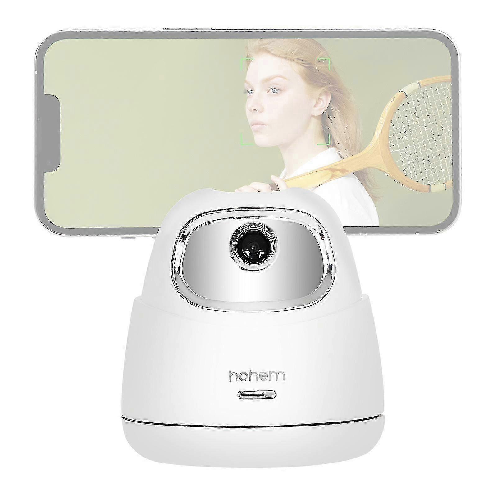 hohem GO 2-Axis AI Auto-tracking Phone Holder 360° Rotatable Desktop Selfie Gimbal Stand for Phone & Tablet Smart Face Tracking Gesture Control B