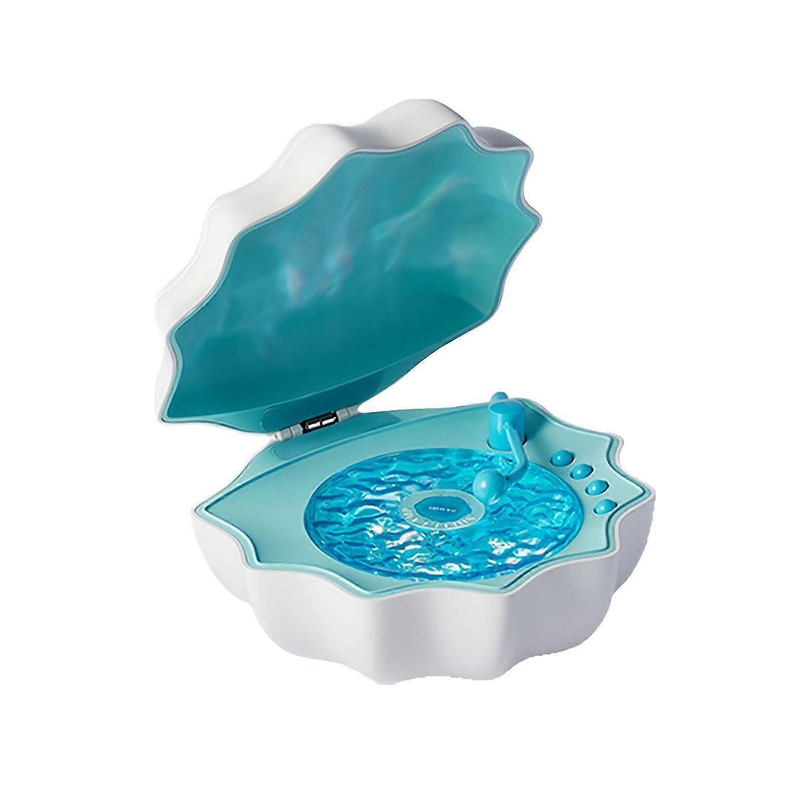 Ocean Wave Projector Shell Light Bluetooth Speaker 7 Colors Wave Lighting Vinyl Player For Bedroom