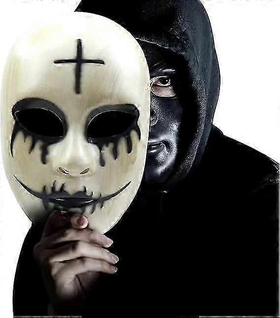 パージアナーキー 邪悪なスマイリーマスク ホラーキラー ゴッドマスク ハロウィンムービーコスチューム コスプレマスク