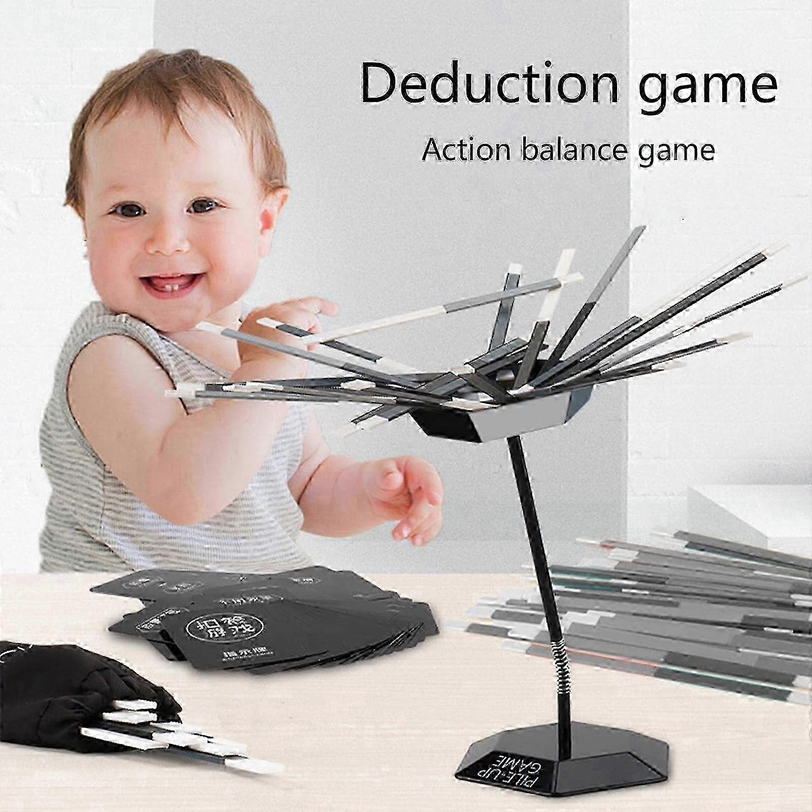 Stacking Gravity Balance Game, Fun Balance Stacking Building Blocks Board Game for Kids & Adult Family Party Strategy Thinking Game ws