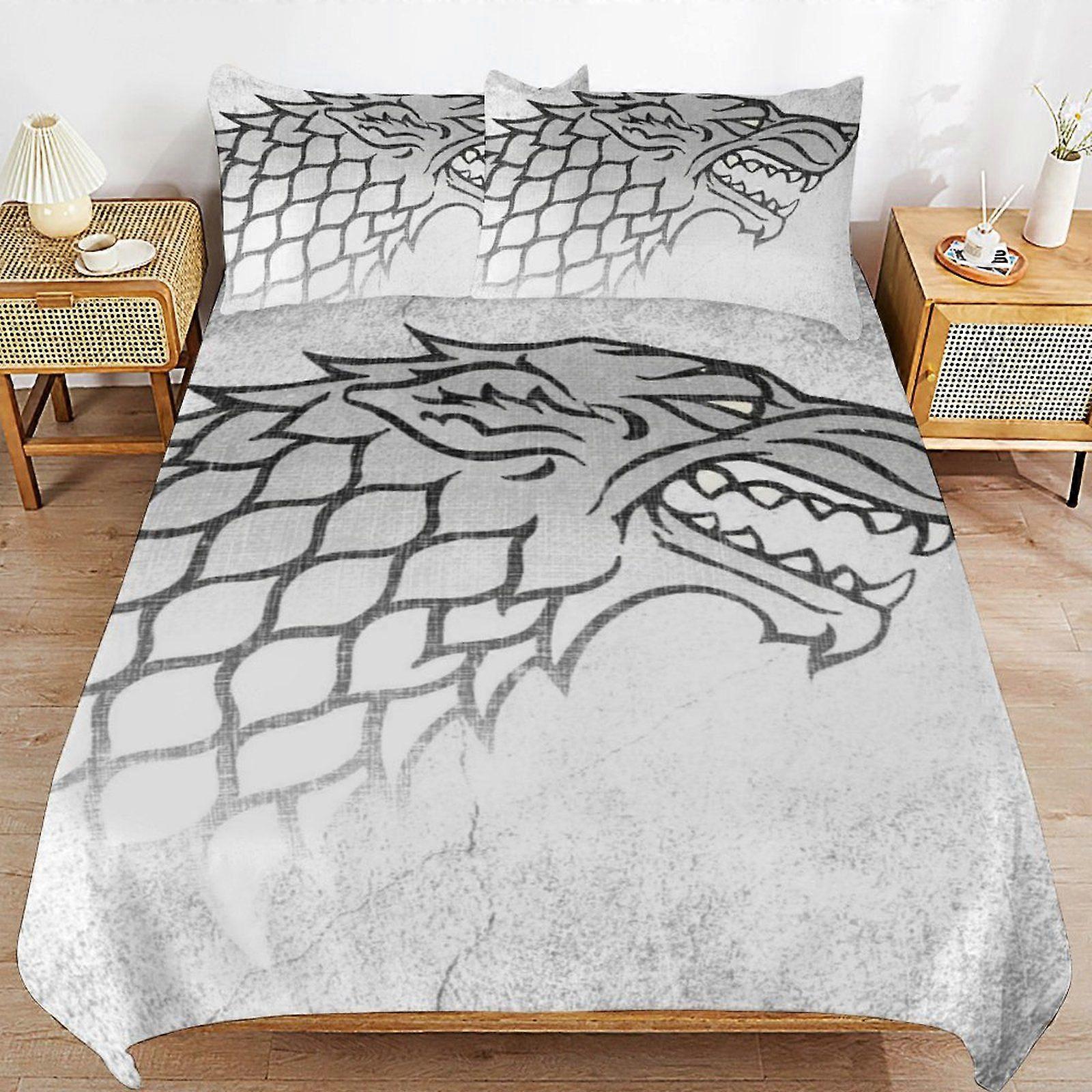 u241 Game of Thrones Hotel Collection Breathable Fabric Gentle Texture Practical Duvet Cover Sets with Hidden Zip n241