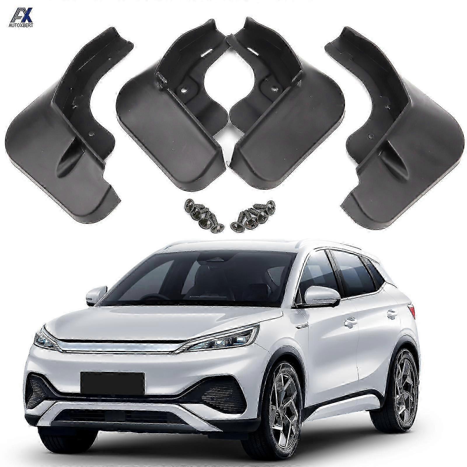 4x For Byd Atto 3 Yuan Plus 2022 2023 2024 Set Mud Flaps Splash Guard Mudguard Front Rear Molded Fender Cover Car Accessories