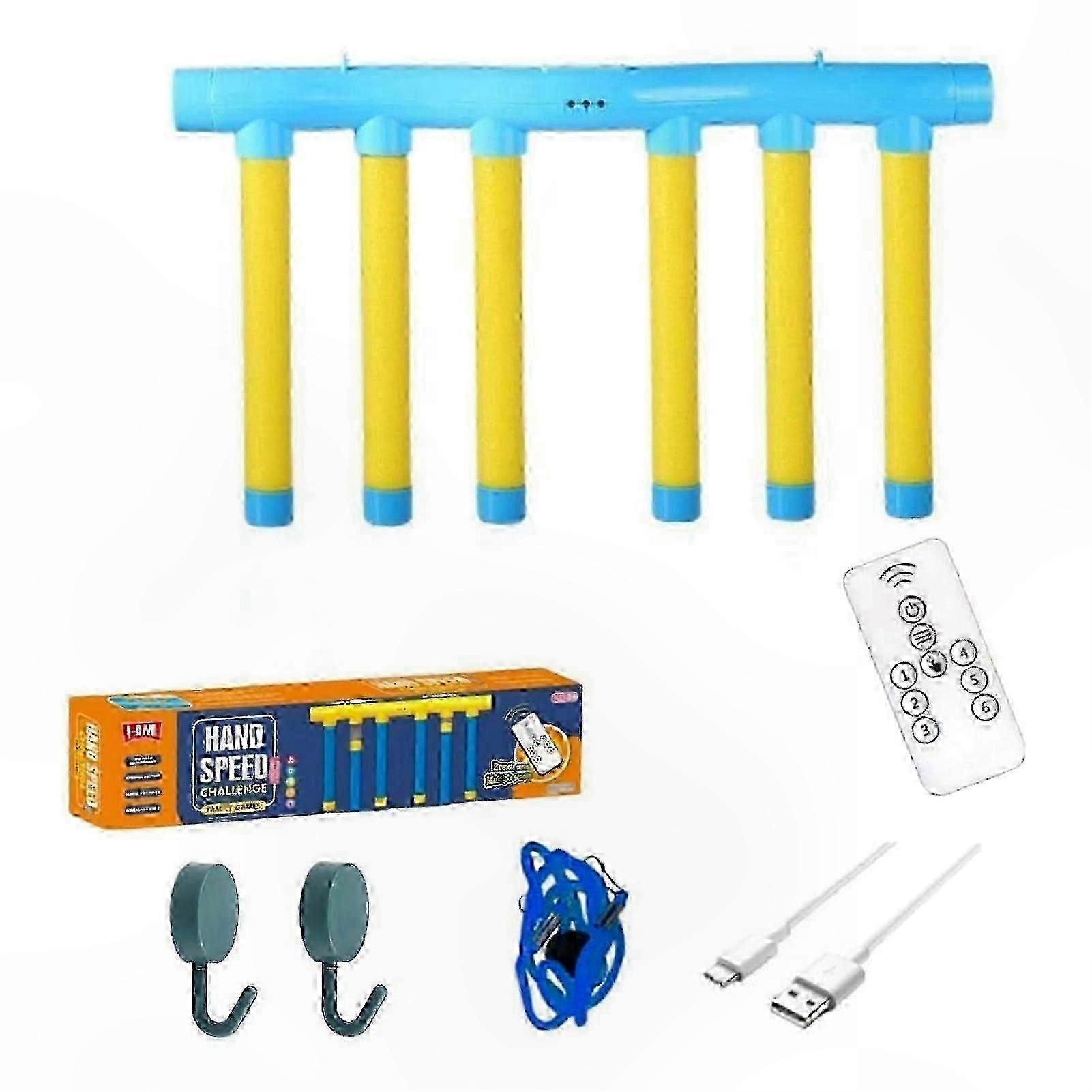 2025 Reflex Challenge Game - Hand-Eye Coordination Training, Adjustable Speed Drop Stick Reaction Toy