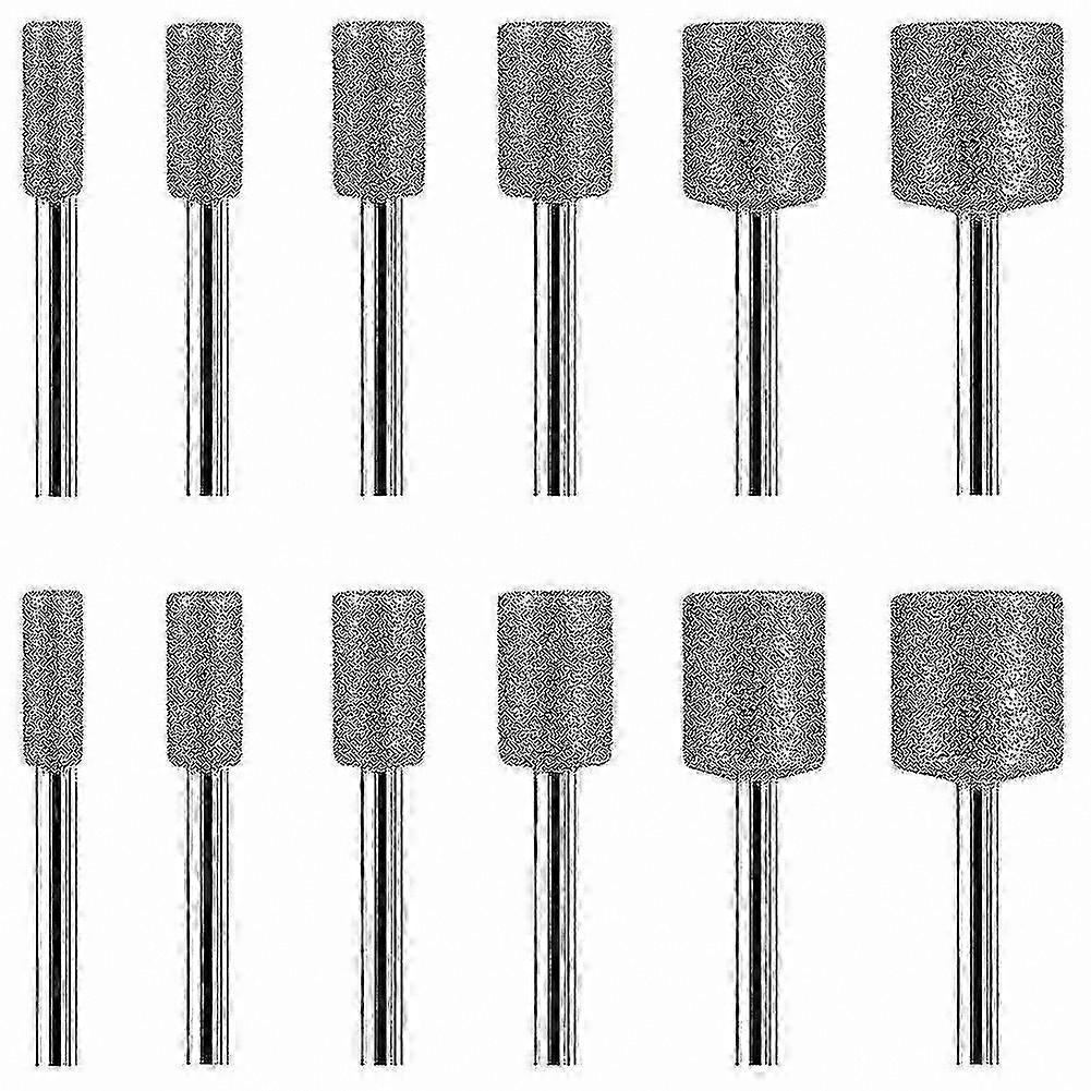 12-Piece Diamond Burr Set for Stone, Rock, Ceramic and Rotary Tool Projects