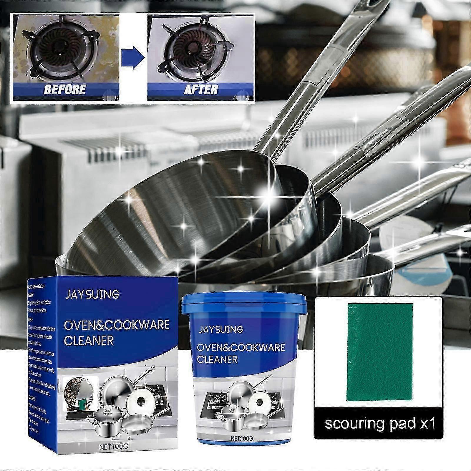 Jaysuing Multi purpose Powerful Cleaning Agent for Stove, Range Hood, Cookware Cleaning, Oil and Rust Removal Cleaning Agent