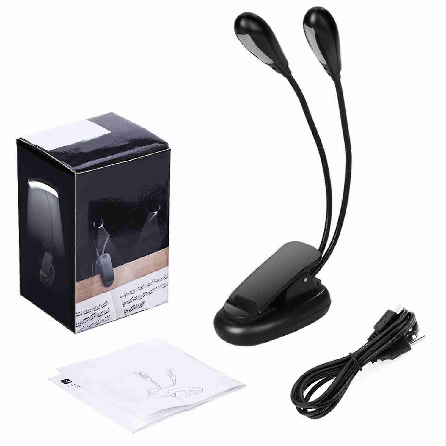 Reading Light, 14 LED USB Rechargeable and Eyecare Book Light, Flexible Clip Reading Lamp