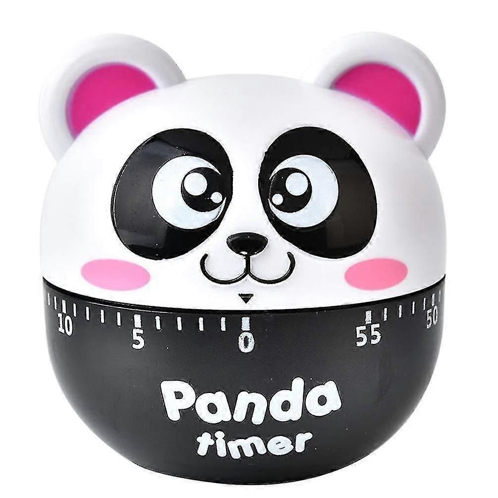 Kitchen Egg Timer Cute Classroom Timer Panda Shaped Mechanical Kitchen Baking Cooking Timer Reminder 60 Minutes