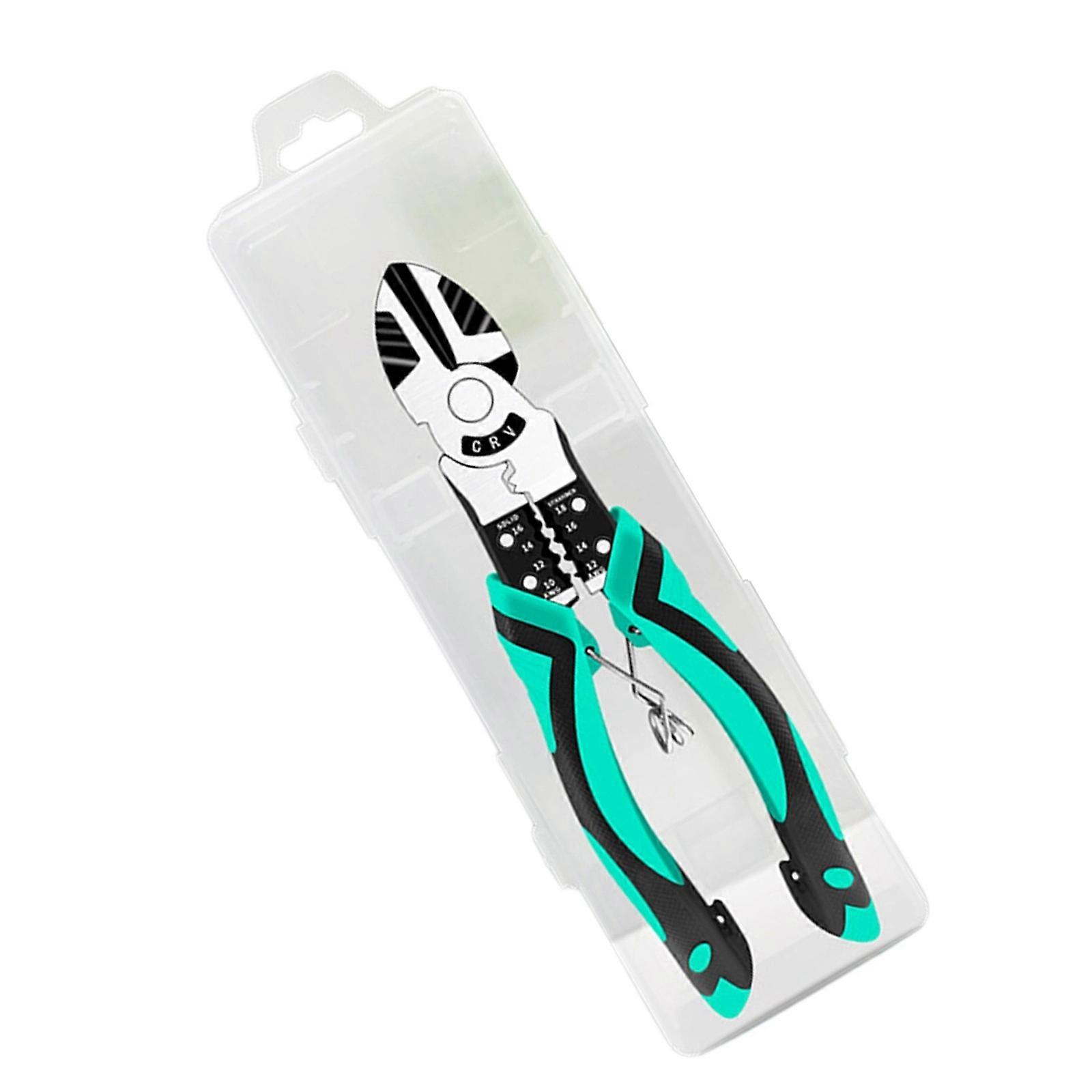 Electric Stripping Pliers Cutter Tool Efficient Wire Cutting & Stripping for Home Maintenance Smooth Function Switching Multicolor