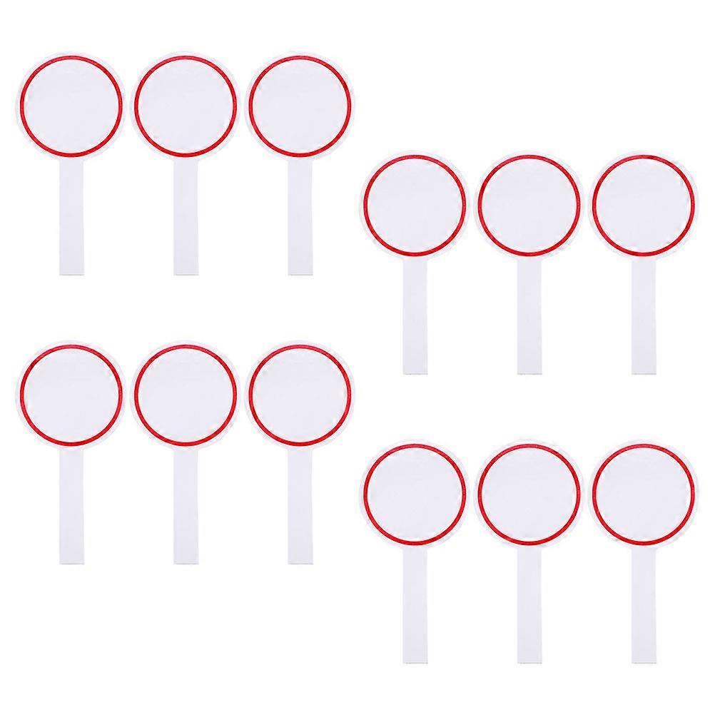 Blank Writable Scoreboards 12Pcs Scoring Boards For Competitions Red Rectangular Shape Simple Practical Style