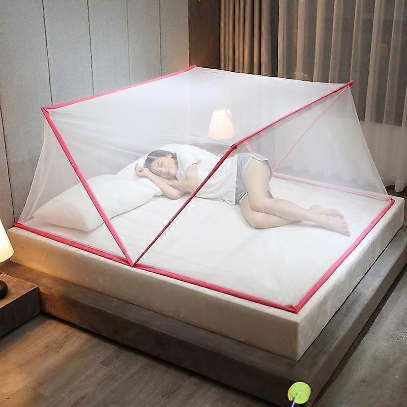 Foldable Mosquito Net Convenient to Use No Installation Required Expandable Storage Easy Bed Dormi Encryption