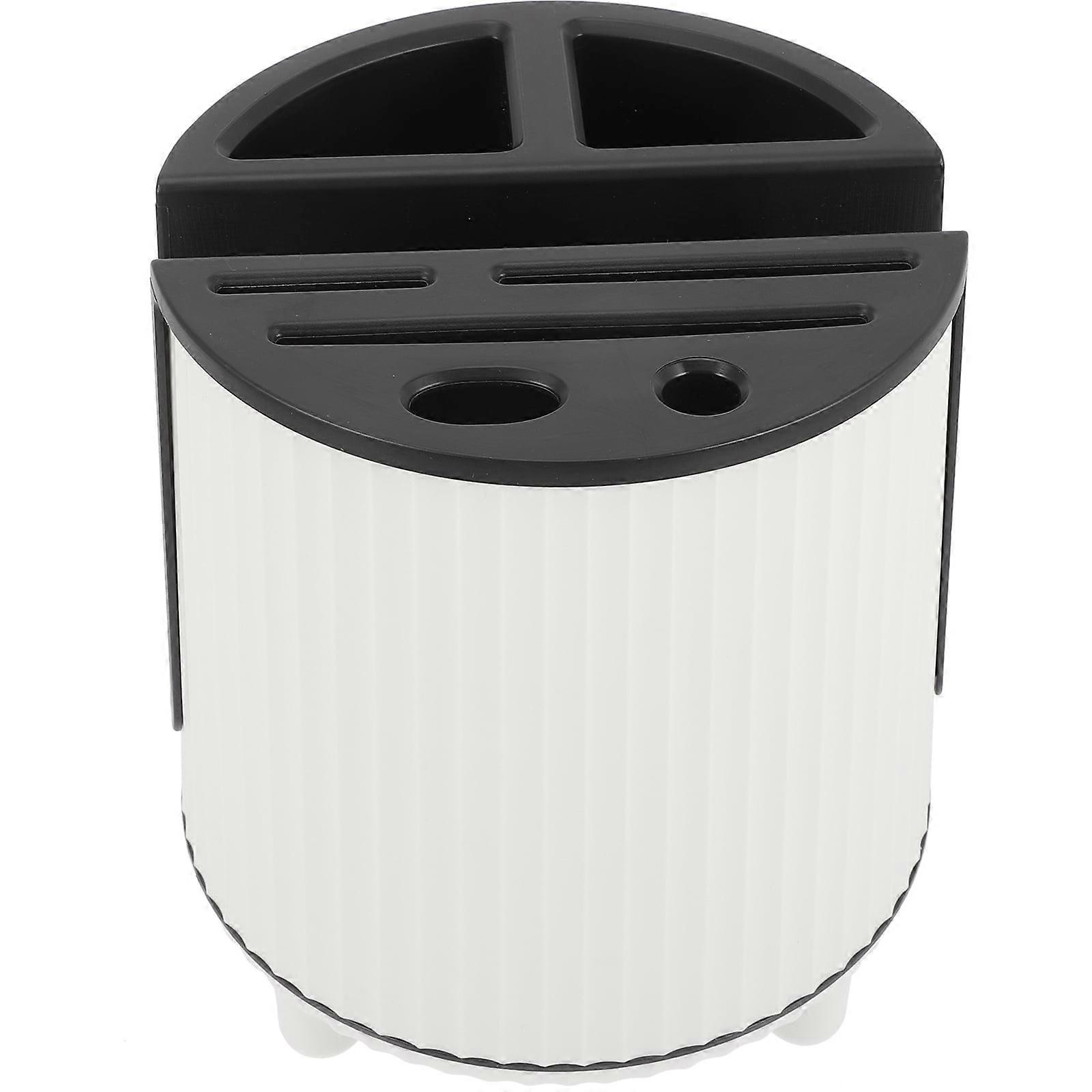 Chopsticks Kitchen Utensil Rack Storage Base Holder Fork White Plastic