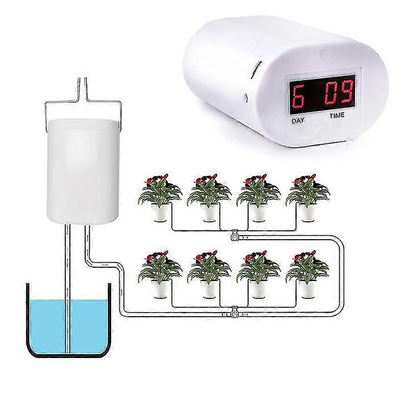 Head Automatic Watering Pump Controller Flowers Plants Home Drip Sprinkler Irrigation Device Pump Timer System Garden Tool