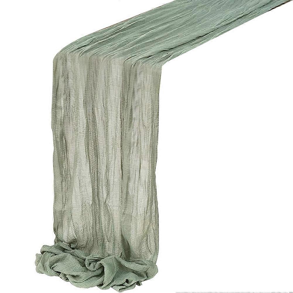 Cheesecloth Table Runner Boho Gauze Cheese Cloth Table Runner Rustic Sheer Runner Long for Wedding