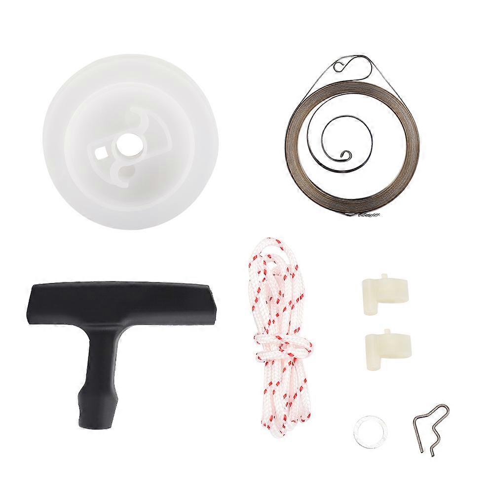 Pull Lawnmower Part Replacement Kit Starter Handle Pulley Rope Springs for 029 039 MS290 MS390