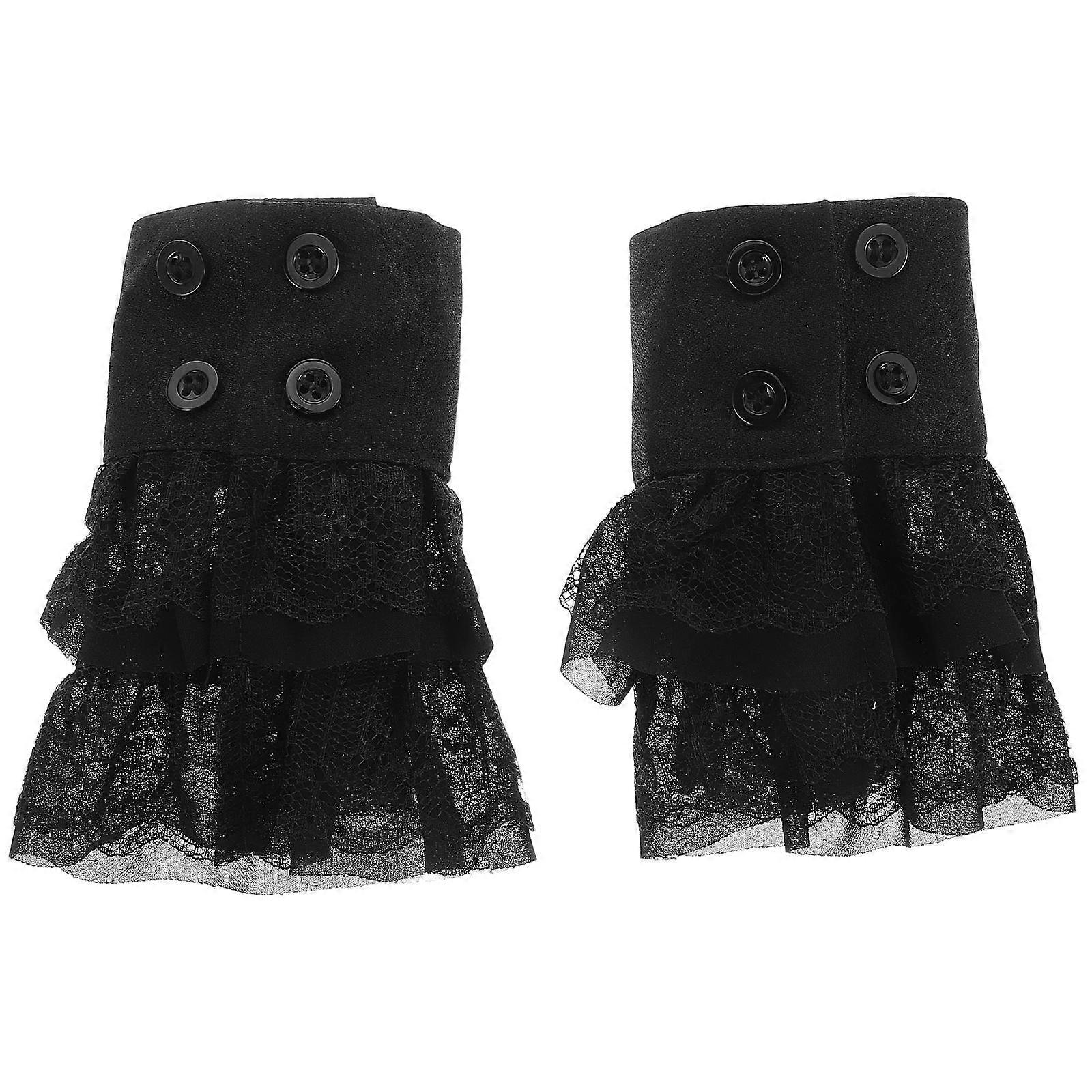 Versatile Cloth Fake Cuffs for Jackets with Detachable Feature 1Pair