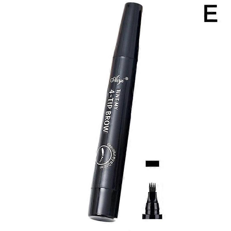 4D Microblading Eyebrow Pen Waterproof Long Lasting Smudge Proof 5 Colors Easy To Use Natural Looking Brows