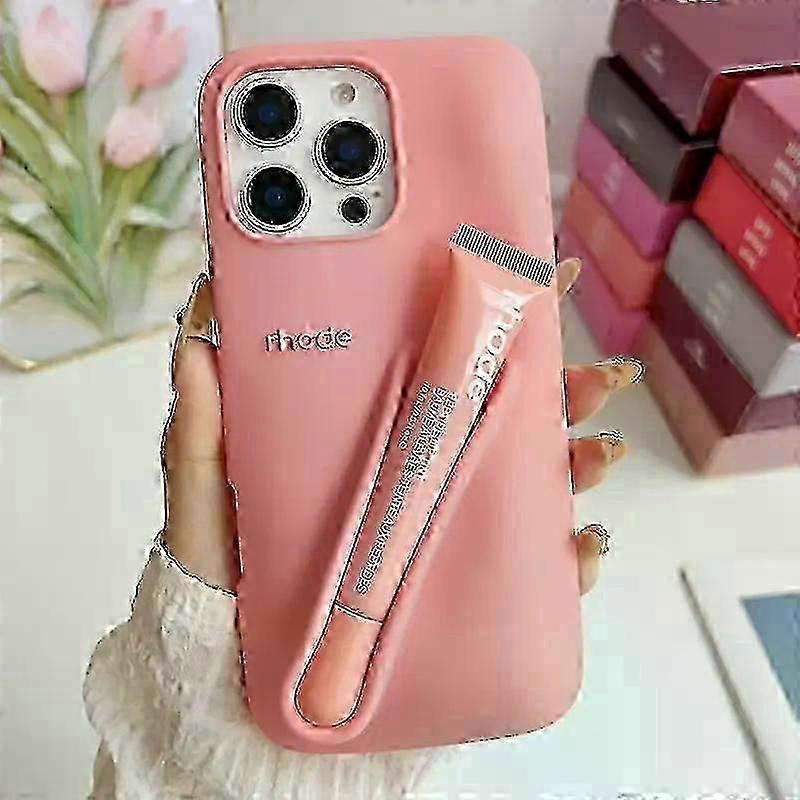 Rhode Lip Gloss Peach Pit Phone Case for iPhone 16 15 14 13 12 11 Pro Max