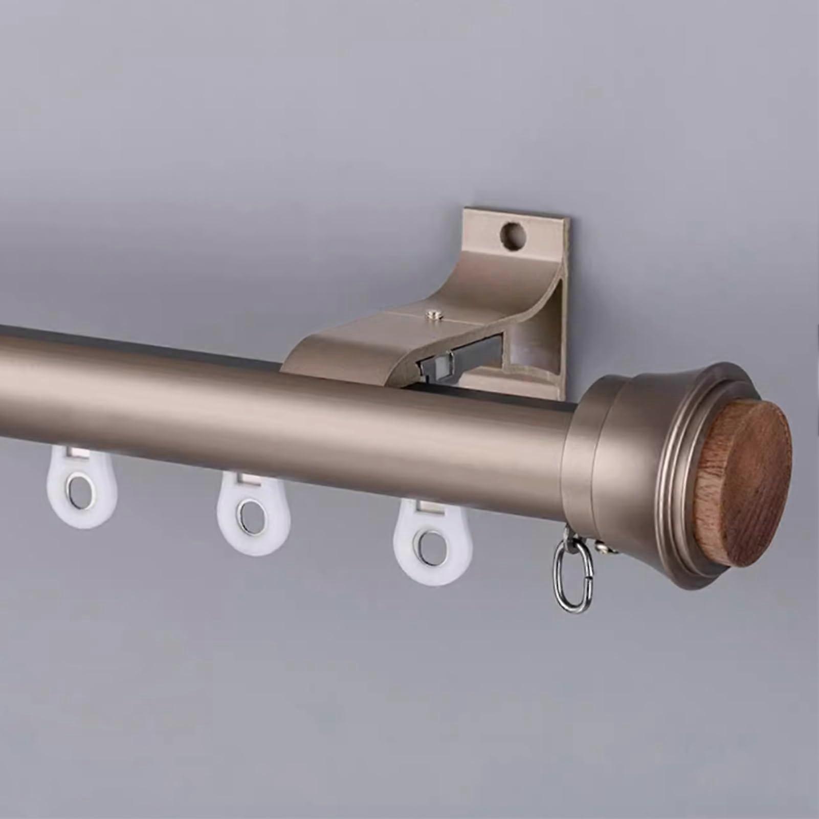 Ceiling Curtain Track Bendable Rail with Wall Mount Brackets for Window and Kitchen Decor, White 3.3m