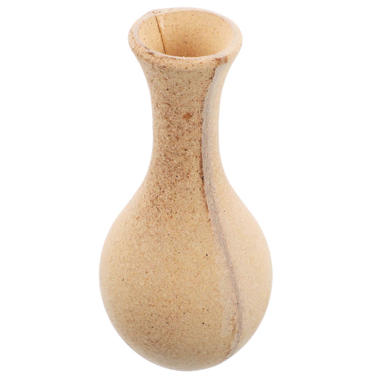 Wooden Vase for Kids DIY Craft Projects Paint Your Own Natural Brown Wood Vase 7.5 Inches Tall