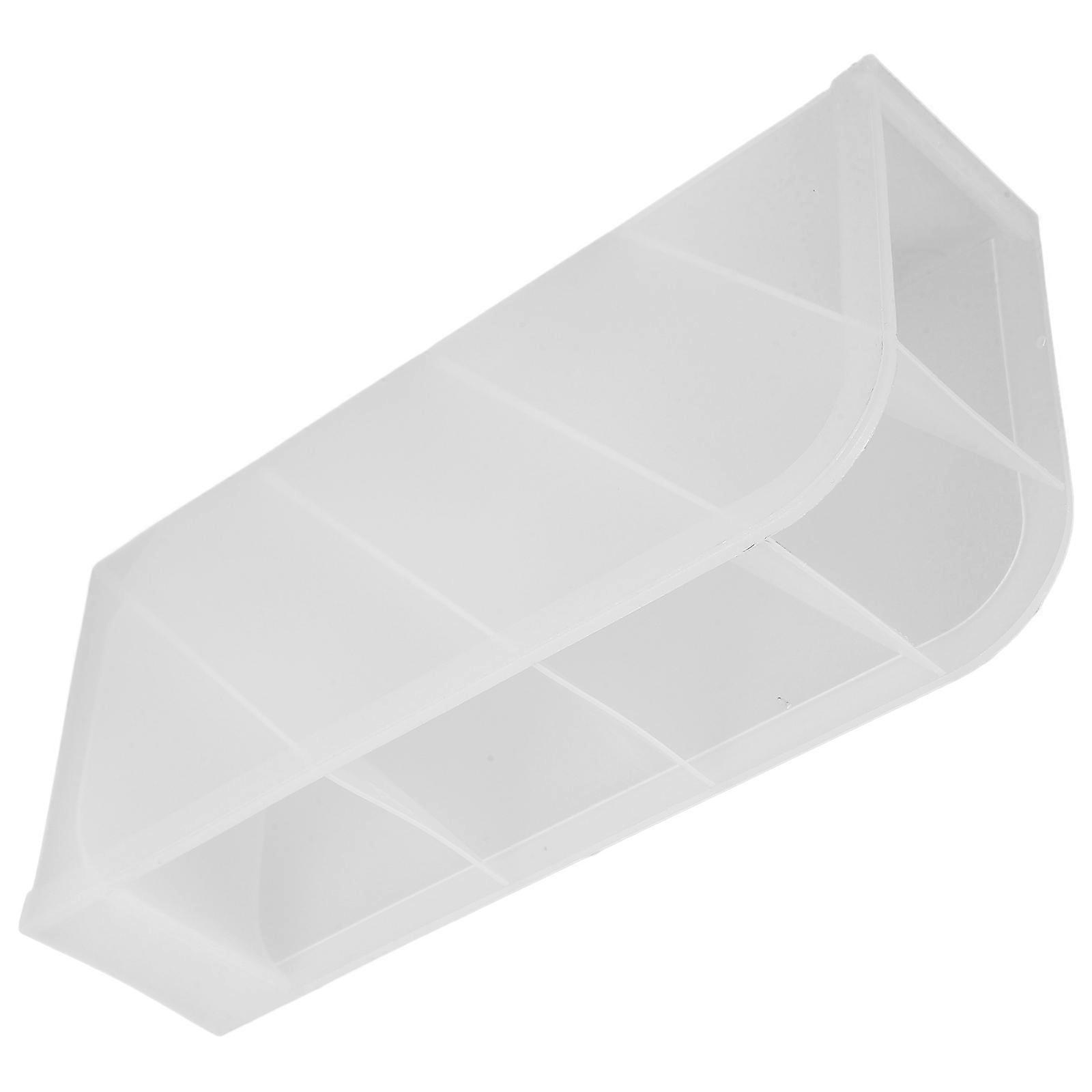 Hemoton Creative Slanted Pen Holder Plastic Multi grid Pen Container Organizer