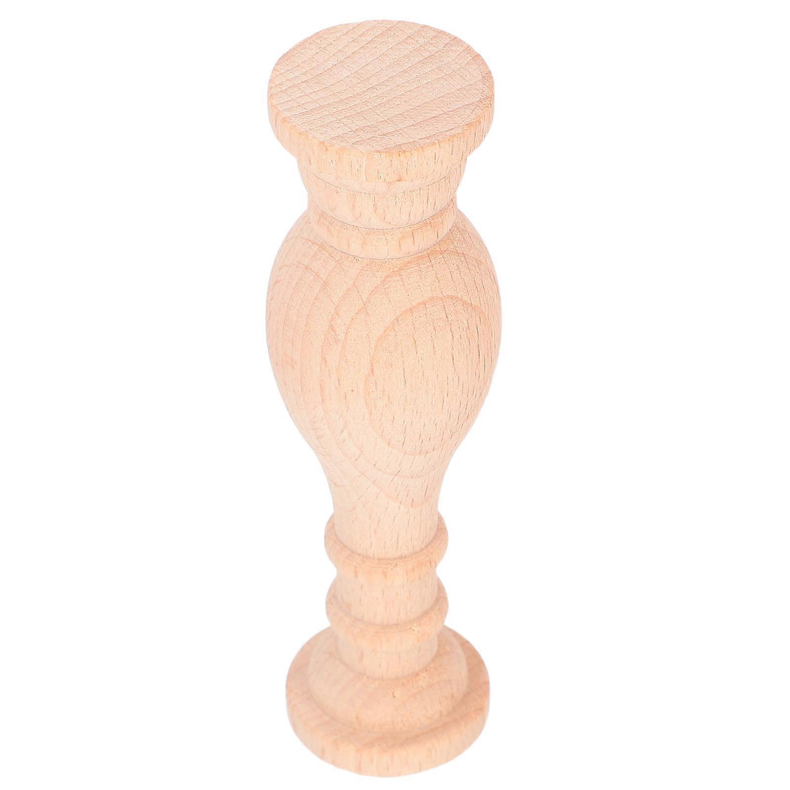 Decorative Wooden Baluster Spindles for Home Use Khaki Wood Columns