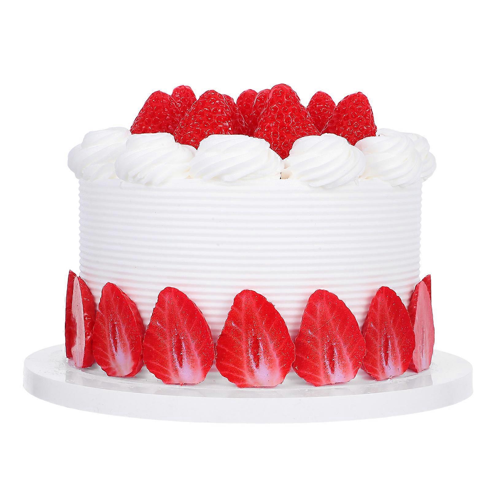 Simulation Birthday Cake Prop for Decoration in Artificial Style 6-Inch