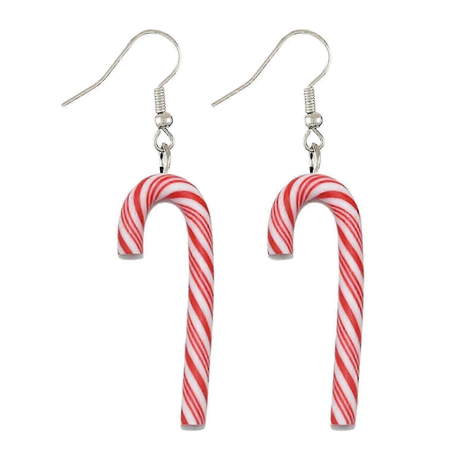 Christmas Candy Earrings, Soft Clay Material, Daily Matching