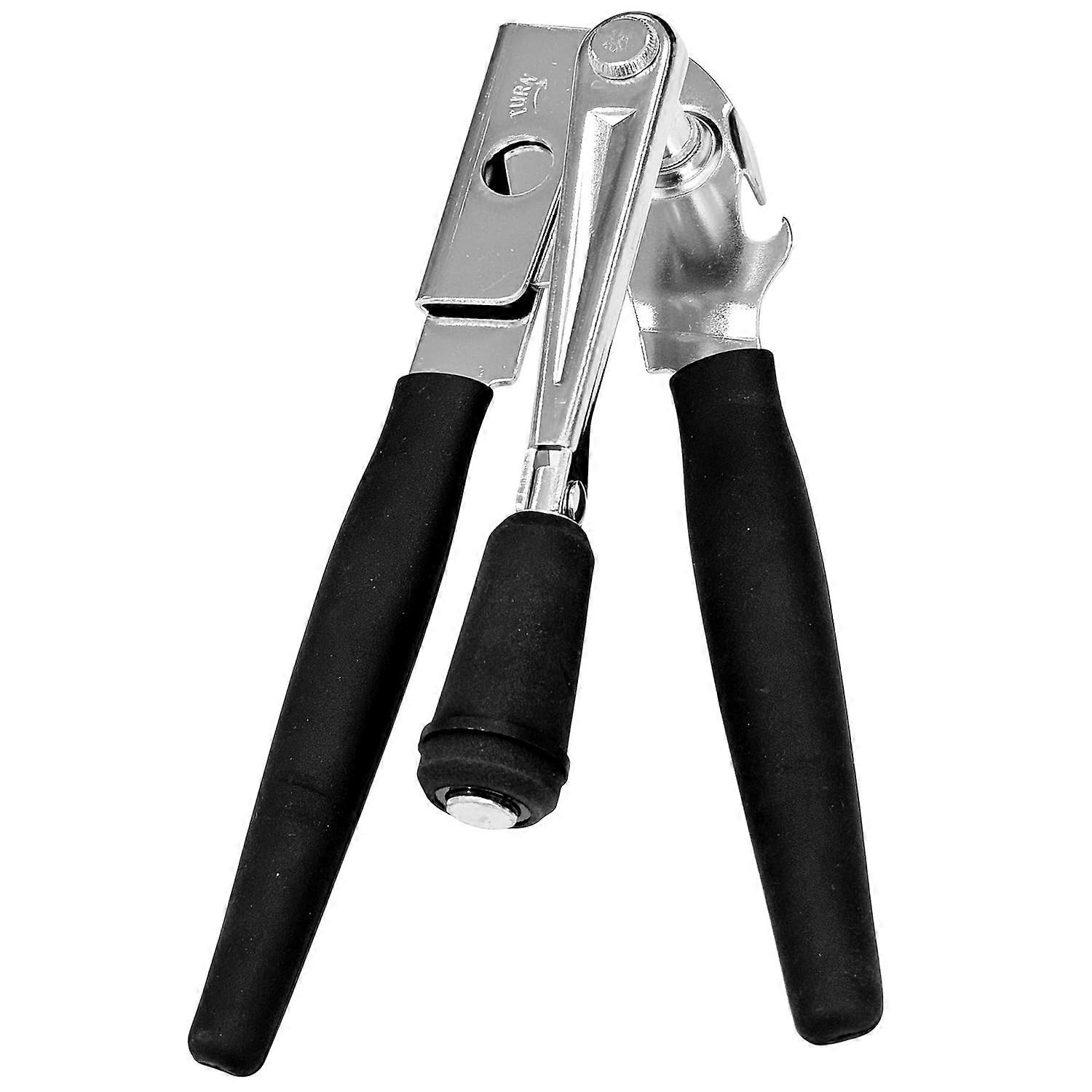Manual Can Opener Heavy Duty with Ergonomic Long Handles and Smooth Gear Drive for Large Cans