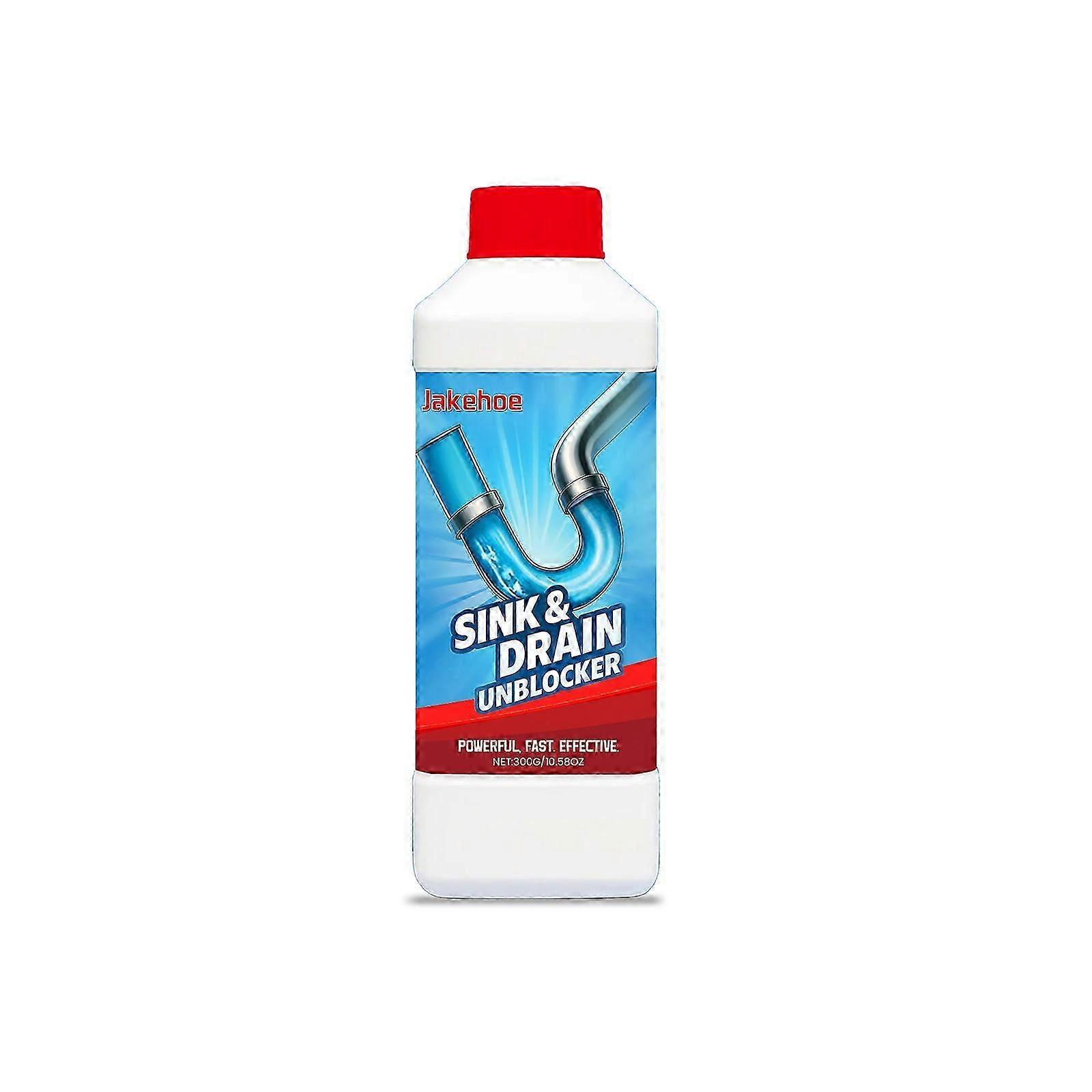 drain unclogging powder works quickly to dissolve stubborn clogs