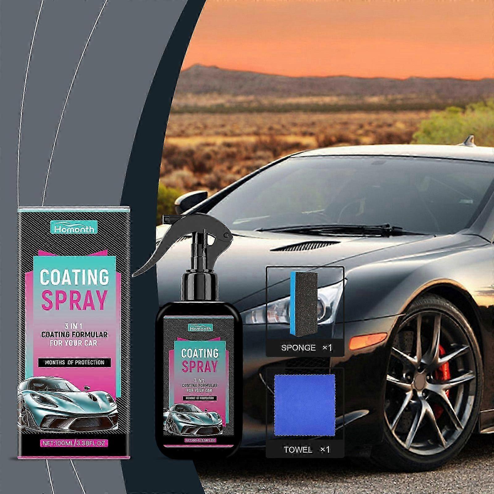 Car Detailing Spray 110ml High Gloss Coating Προστατεύει από την UV βροχή και τη βρωμιά Μακράς διαρκείας Φόρμουλα λάμψης