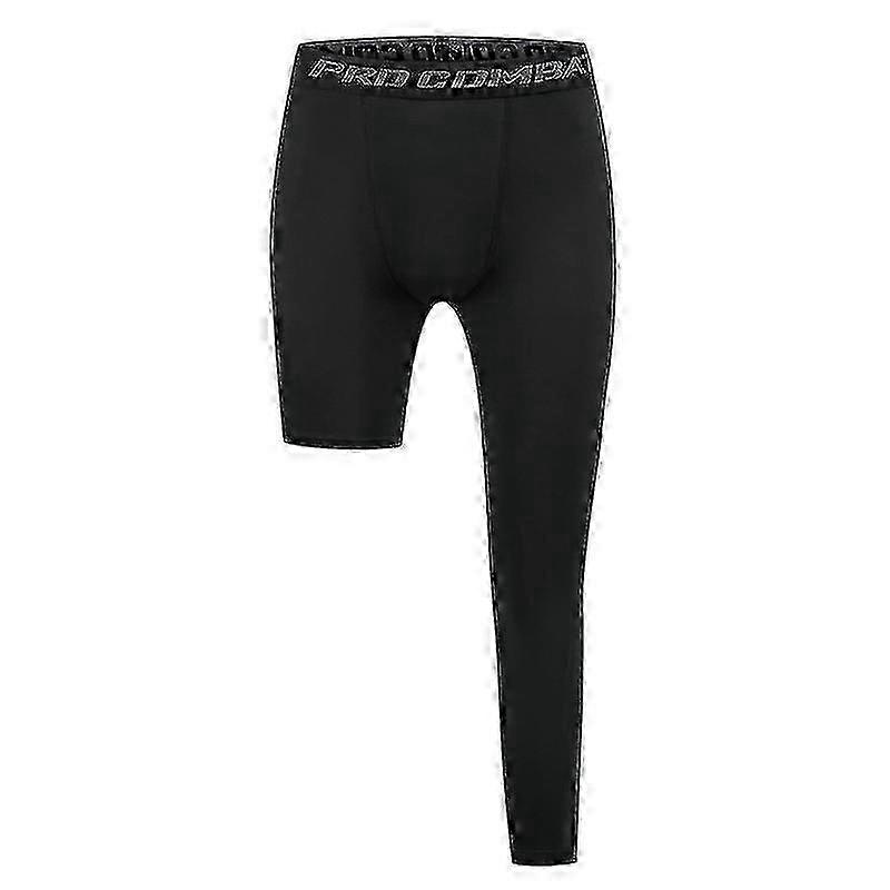 Compression Leggings for Basketball Featuring a Single-Leg Style