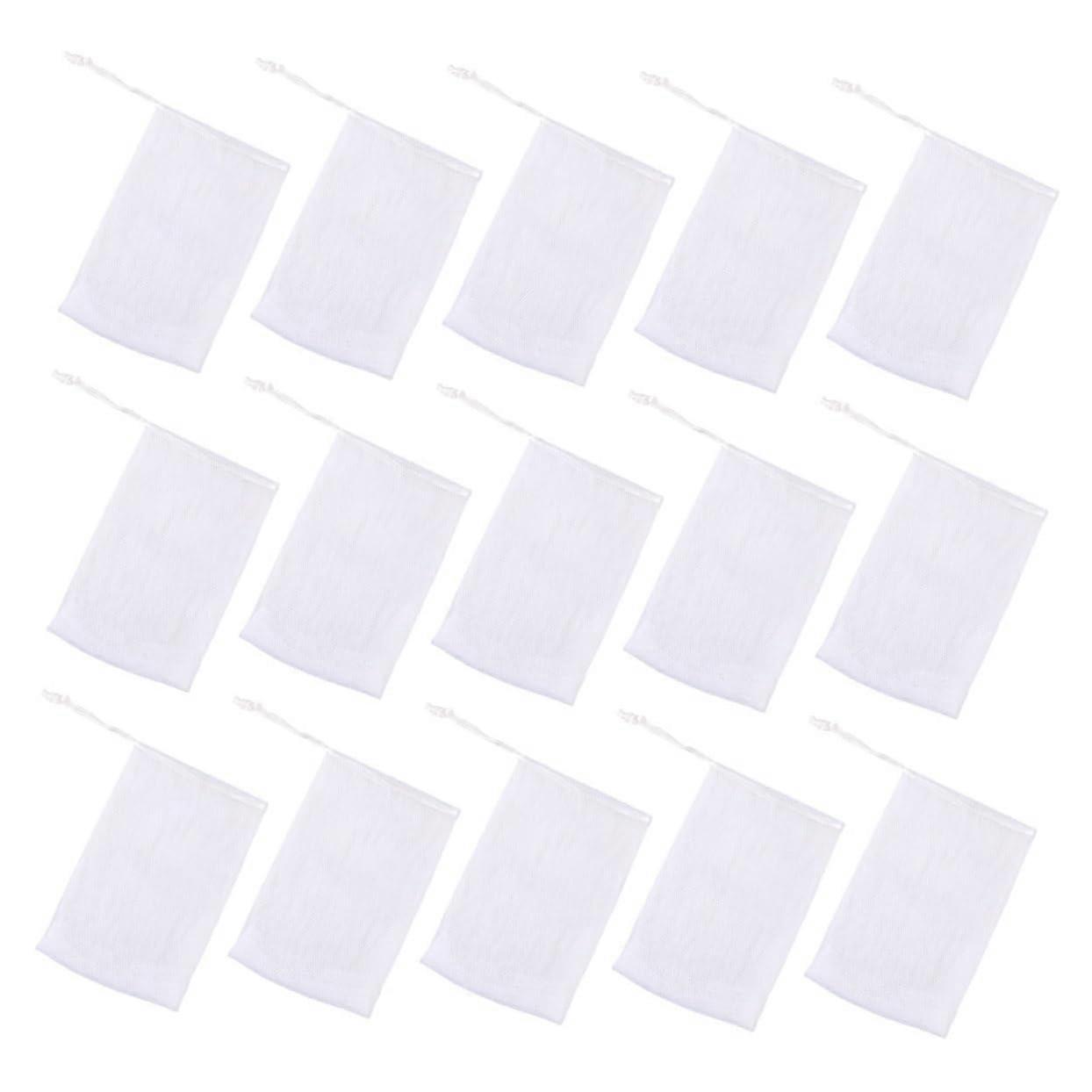 50pcs Double Layer Foaming Net Soap Pouch for Rich Foam Facial Cleansing and Quick Dry Hanging