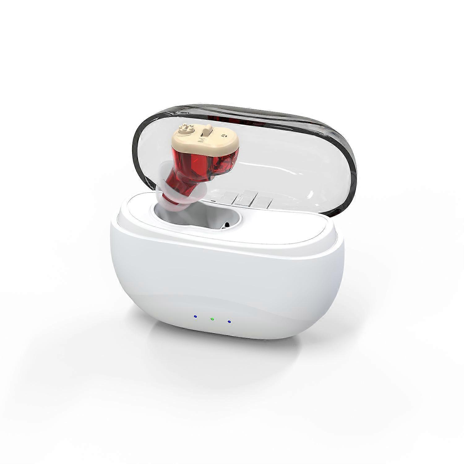 16-Channel Invisible In-Canal Hearing Aids With Smart Noise Reduction Chip & Magnetic Charging Case