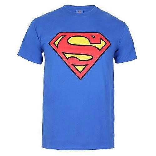 Superman Herre Logo Bomull T-skjorte
