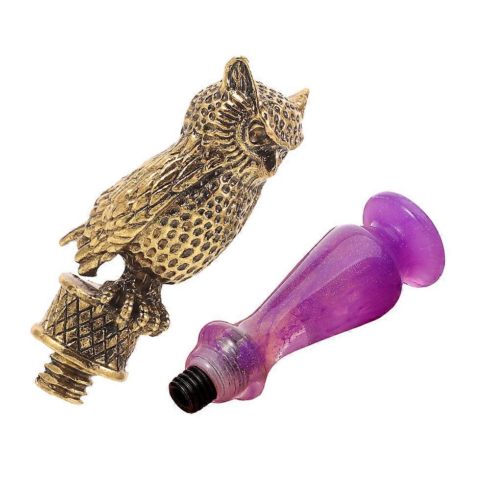 Envelope Wax Seal Replacement Stamp Handle Metal 4Pcs