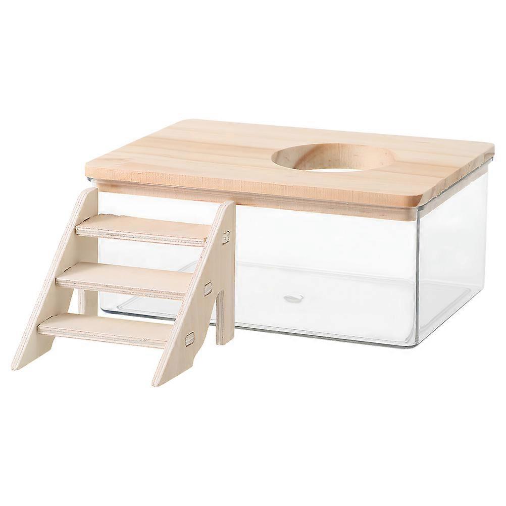 Hamster Bath Sand Box for Multifunctional Use 1Set Durable Transparent Design